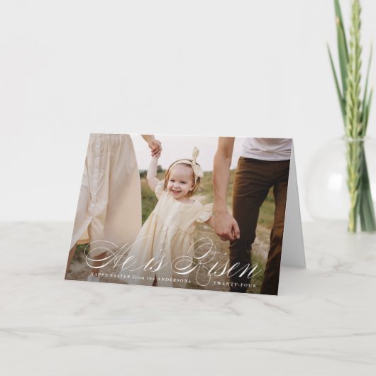 Hij is een rasterfoto van het script feestdagen kaart (Voorkant)