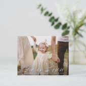 Hij is een rasterfoto van het script feestdagenkaart (Staand voorkant)