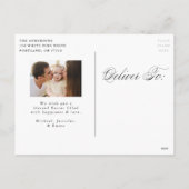 Hij is een rasterfoto van het script feestdagenkaart (Achterkant)