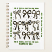 Hij is een Risen Cross Easter Croquette Bow Planner (Voorkant)