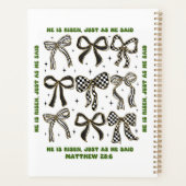 Hij is een Risen Cross Easter Croquette Bow Planner (Achterkant)