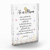 Hij is een Risen-Easter Photo Block Fotoblokken (Links)