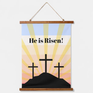 Hij is een Risen Retro Hangend Wandkleed