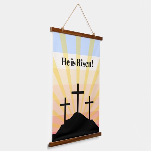 Hij is een Risen Retro Hangend Wandkleed (Gebogen)