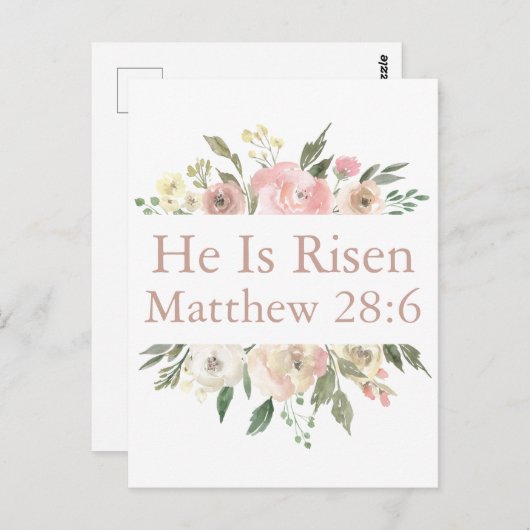 Hij is een Roze, mooi roosterrooster Briefkaart (Voorkant / Achterkant)