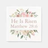 Hij is een Roze, mooi roosterrooster Servet (Voorkant)