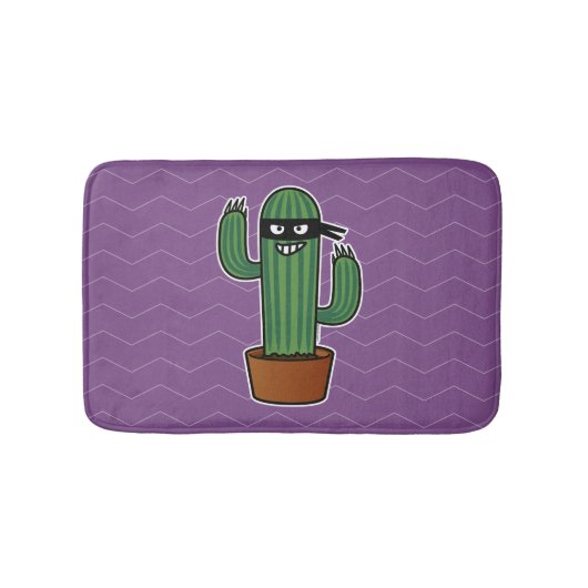 Hij is een stiekeme Cactus Bandido komt u doen Badmat (Voorkant)