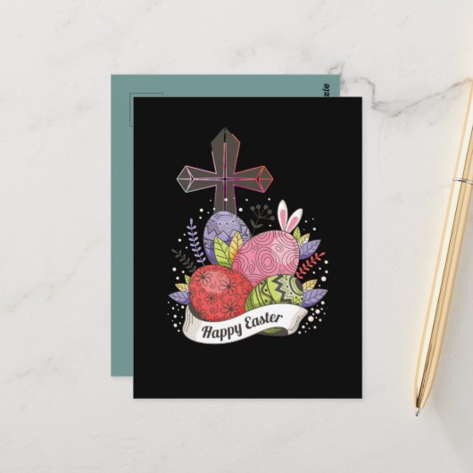 Hij is een stijf briefkaart (Voorkant / Achterkant in situ)