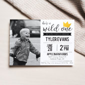 Hij is een uitnodiging van één dag Wild met afbeel