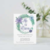 Hij is een uitnodiging voor een religieuze paaspar (Staand voorkant)