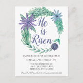 Hij is een uitnodiging voor een religieuze paaspar (Voorkant)