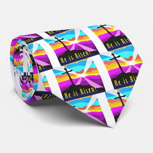 Hij is een vergroot Christelijk cadeauontwerp Stropdas (Opgerold)