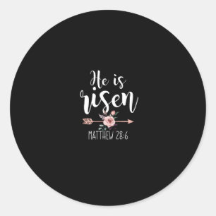 Hij is een vlinderapper Christelijke vrouw te Ronde Sticker