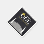 Hij is een Wild One - 1e verjaardag kroonbord Servet (Hoek)