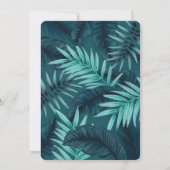 Hij is een Wild One Blue Monster & Tropisch Oerwou Kaart (Achterkant)