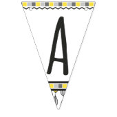 Hij is een Wild One Monogram Happy Birthday Vlaggetjes (Derde vlag)