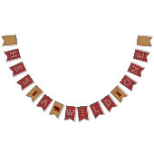 Hij is een wilde | Plaid Eerste Verjaardag Vlaggetjes (Alle)