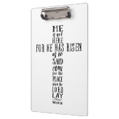 Hij is er niet voor dat hij is gereisd, zoals hij  klembord (Links)