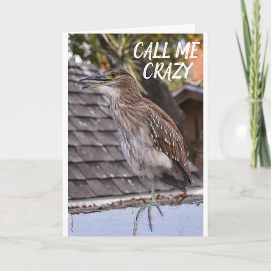 HIJ IS ERNSTIG *VERGEET ME NIET WANNEER JE GAAT* C KAART (Voorkant)