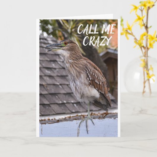 HIJ IS ERNSTIG *VERGEET ME NIET WANNEER JE GAAT* C KAART (Gele Bloem)