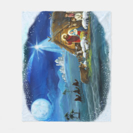 "Hij is geboren" Fleece Deken