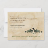 Hij is gehakt. Fish Funny Engagement Party Kaart (Achterkant)