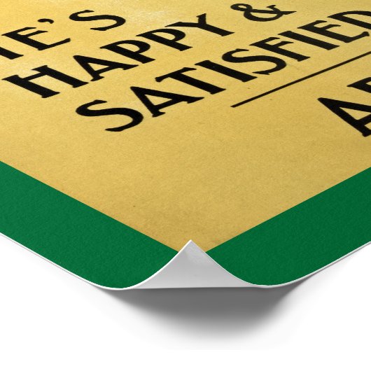 Hij is gelukkig en tevreden, hè? poster (Hoek)