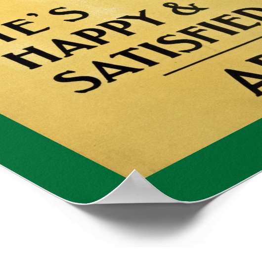 Hij is gelukkig en tevreden, hè? poster (Hoek)