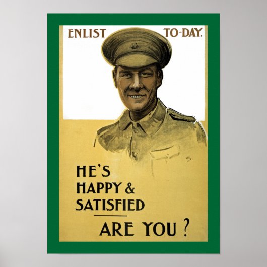 Hij is gelukkig en tevreden, hè? poster (Voorkant)