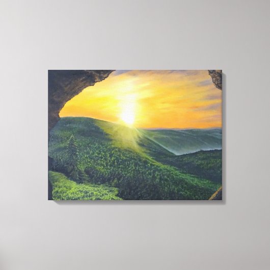 Hij is gereisd. canvas afdruk (Voorkant)