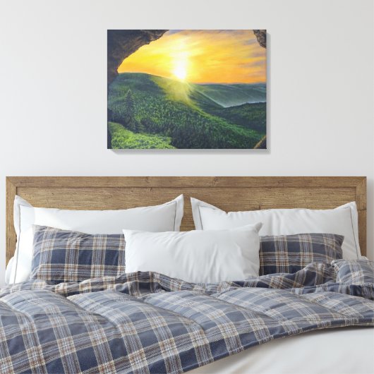 Hij is gereisd. canvas afdruk (Insitu (Slaapkamer))