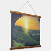 Hij is gereisd. hangend wandkleed (Gebogen)