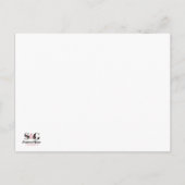 Hij is gerezen Floral Manuscript Briefkaart (Achterkant)