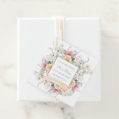 Hij is gerezen Floral Scriptpaasherrijving Bedankjes Labels (In situ)