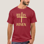 HIJ is gerezen. HERSTEL ZONDAG T-shirt (Voorkant)