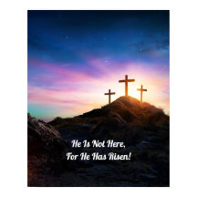 Hij is gerezen/paasbaar Poster voor bewerkbare tek