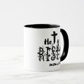 Hij is gerezen Pasen Manuscript Mok (Voorkant rechts)