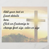 Hij is gerezen - Religieuze paasbijbelstok Flyer (Achterkant)