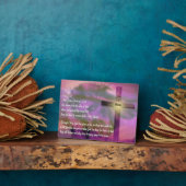 Hij is gerezen - Religieuze paasbijbelstok Fotoplaat (Zijkant)