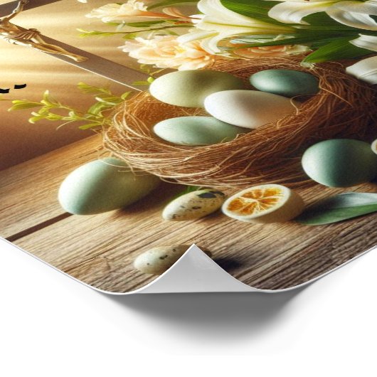 Hij is gestegen poster (Hoek)