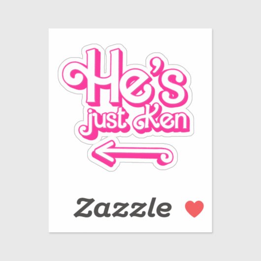 Hij is gewoon Ken Sticker (Vel)