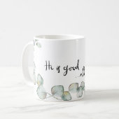 Hij is goed de hele tijd gebladerte koffie Mok (Voorkant links)