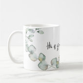 Hij is goed de hele tijd gebladerte koffie Mok (Links)