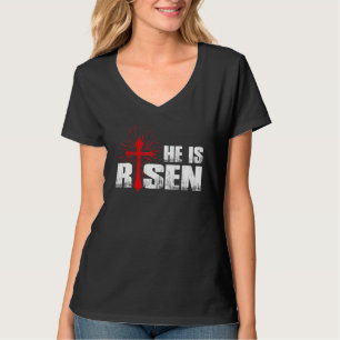 Hij is grappig Christelijk citaat Religieuze Pasen T-shirt