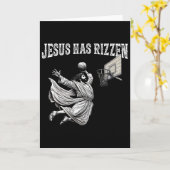Hij is grappig Jezus Bysketbyll Meme - Uni-adu Kaart (Gele Bloem)
