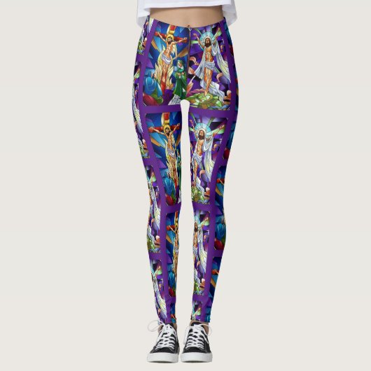 Hij is herleide paasachtige Leggings (Voorkant)