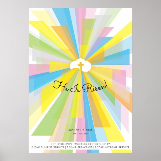 Hij is herrijzingsresten poster (Voorkant)