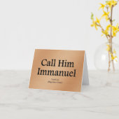 Hij is het 7:14 van Immanuel Isaiah Kaart (Gele Bloem)