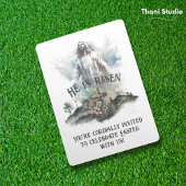 Hij is het Christelijke Paaskruis Kaart