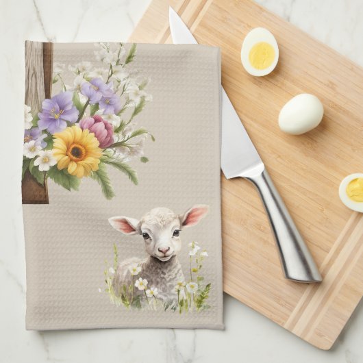 Hij is het verrezen kruis theedoek (Quarter Fold)